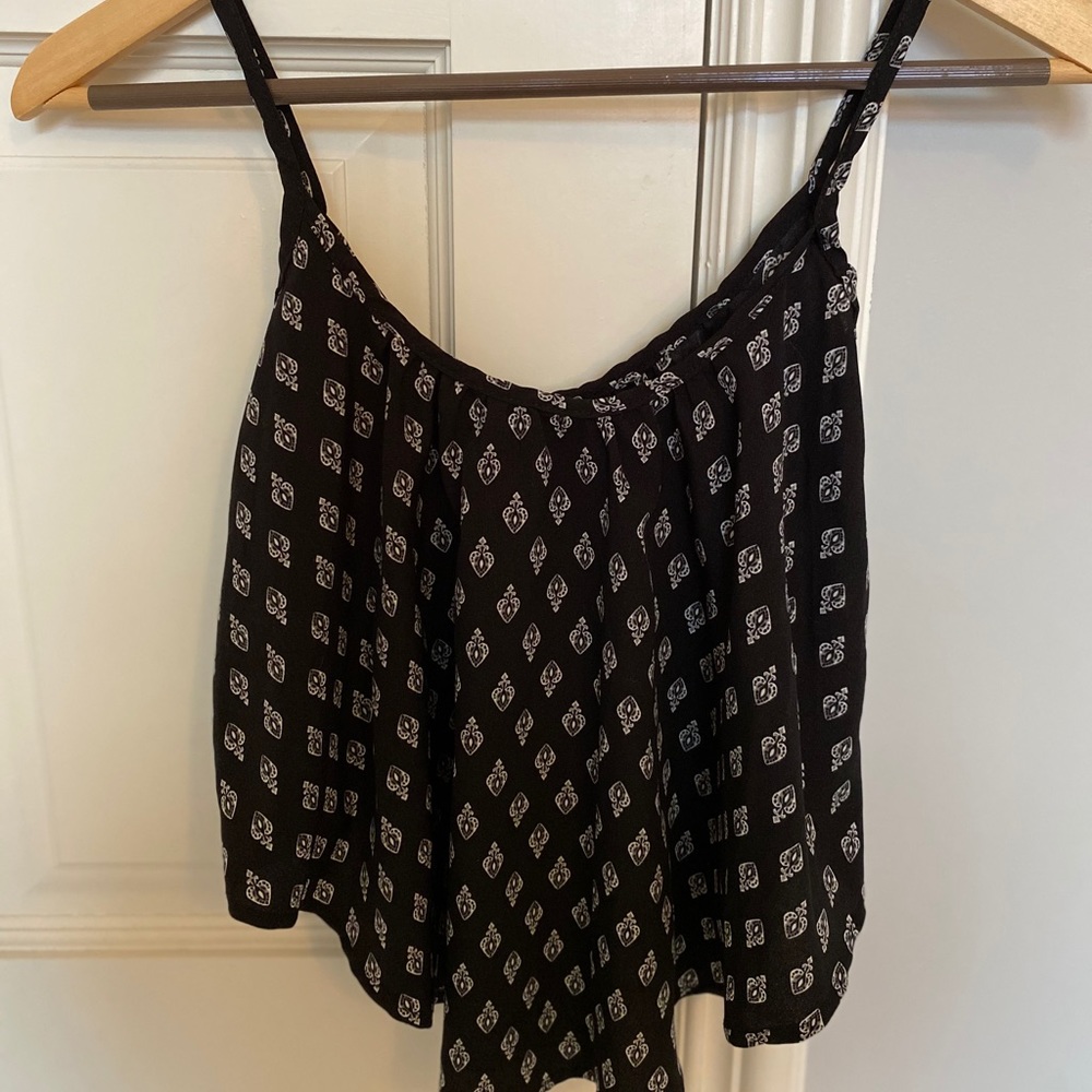 Black and White Spades Crop Top